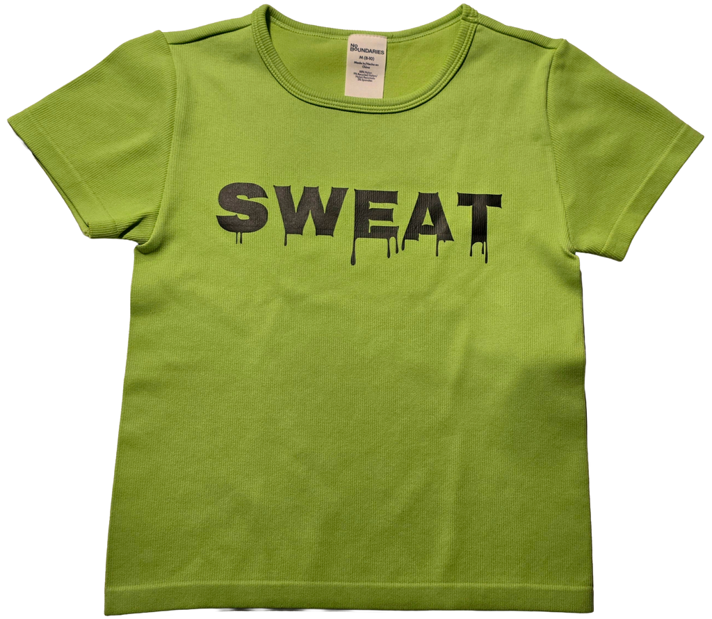 SWEAT Burgundy Cap Sleeve Stretchy T-shirt