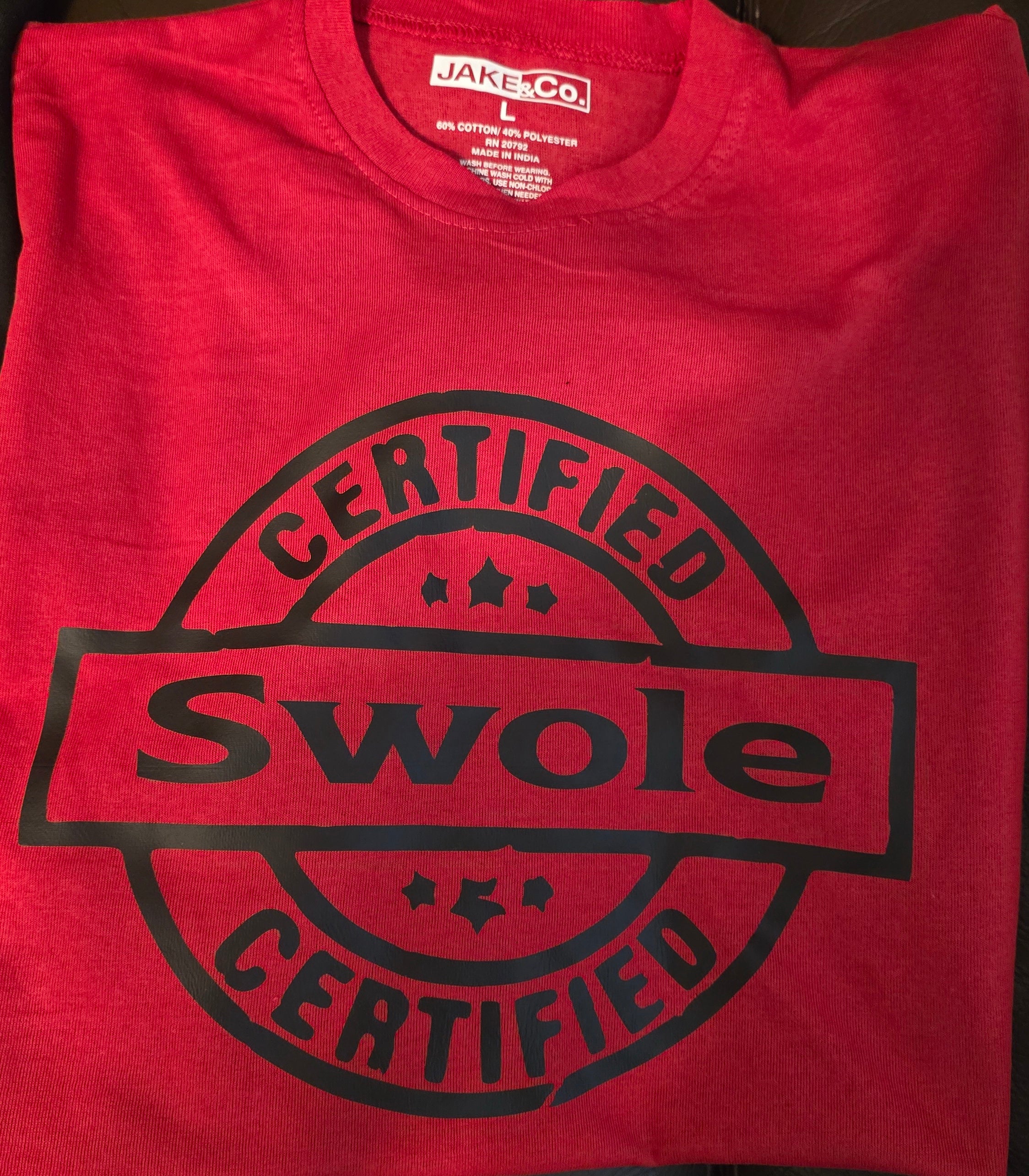 Certified Swole Black with Gold