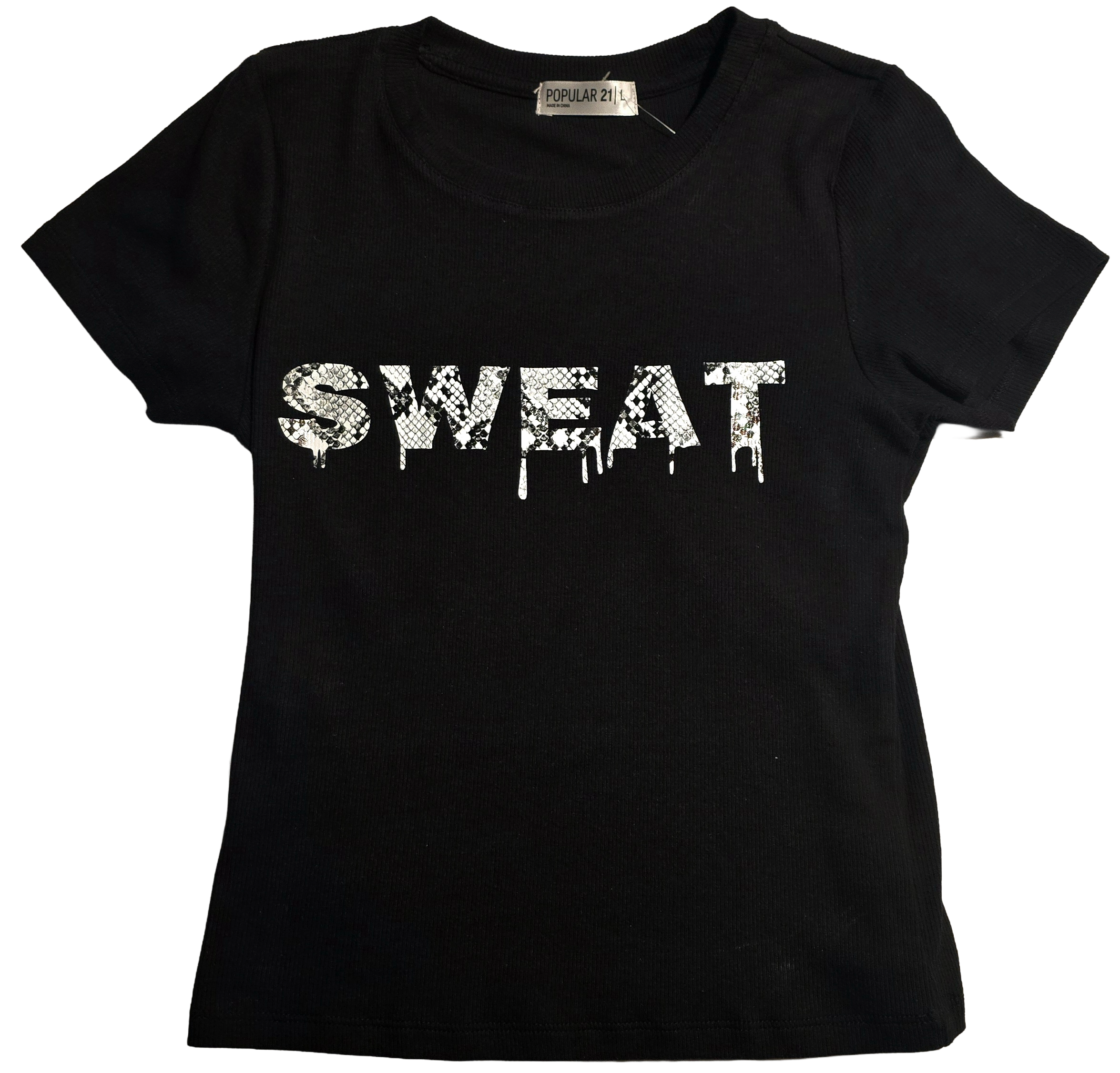 SWEAT Burgundy Cap Sleeve Stretchy T-shirt