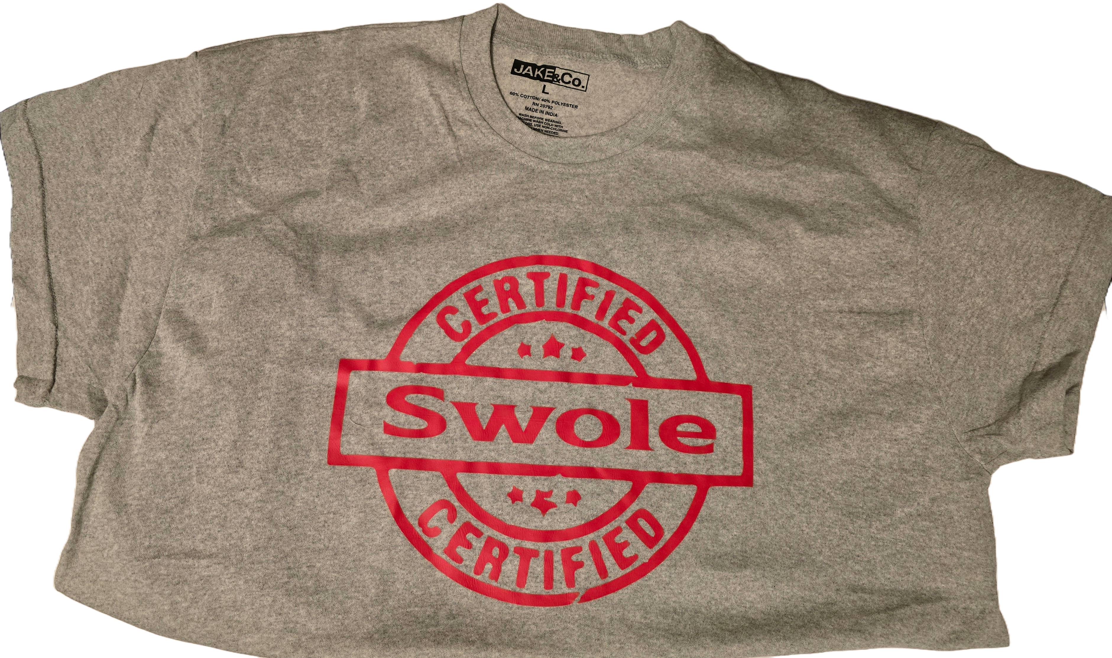 Certified Swole Gray T-shirt