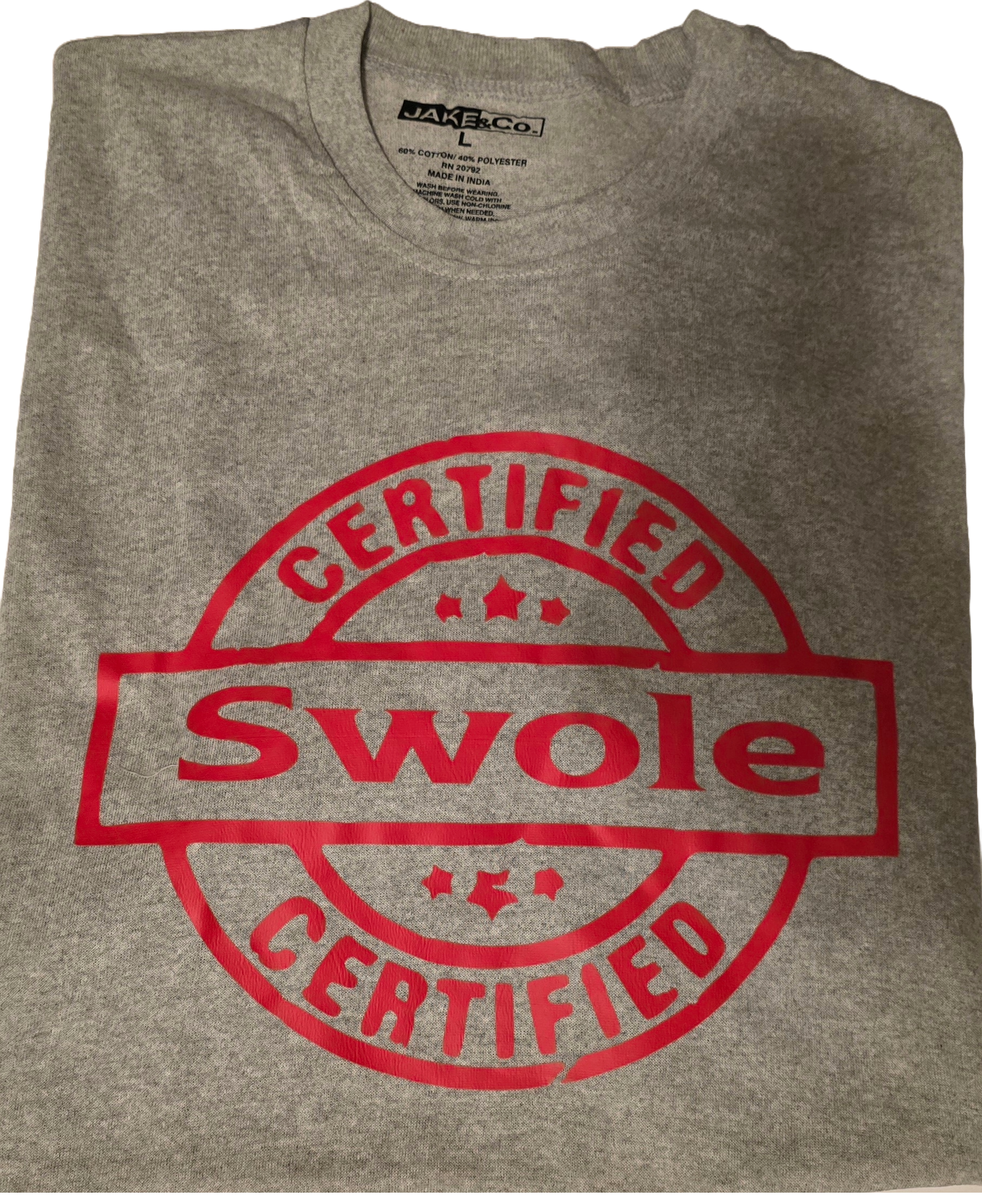 Certified Swole Gray T-shirt